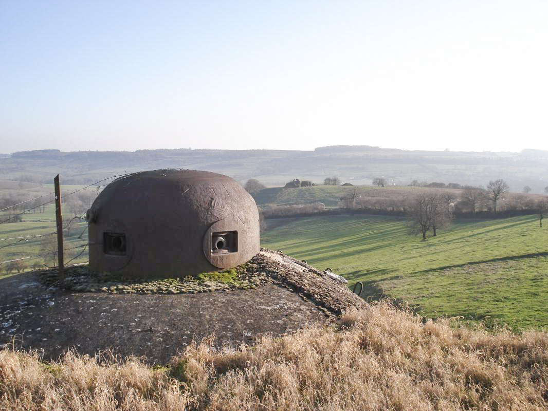 Ligne Maginot - THONNE LE THIL - (Casemate d'infanterie - Double) - Vue vers Guerlette - R Tucker
