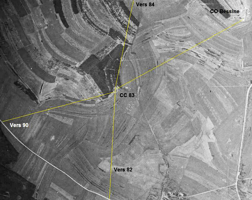 Ligne Maginot - 83 - (Chambre de coupure) -  - IGN - Géoportail 1940