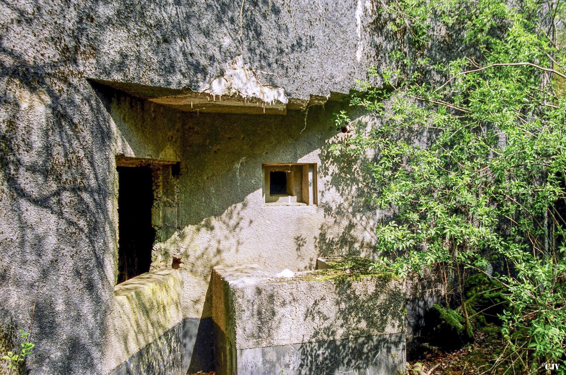 Ligne Maginot - LA HIGNY - (Casemate d'artillerie) - Créneau pour FM et puits pour les douilles - Lia VERMEULEN