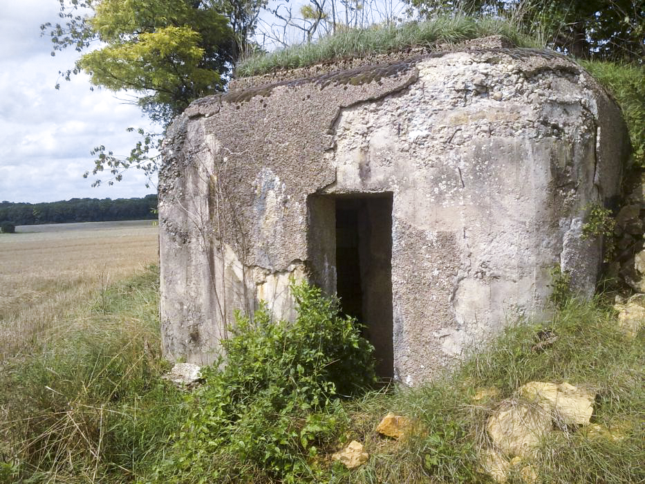 Ligne Maginot - MB9 - HARNEVAUX - (Blockhaus pour canon) - L'entrée de l'ouvrage - Christian RICHON / Devoitine520