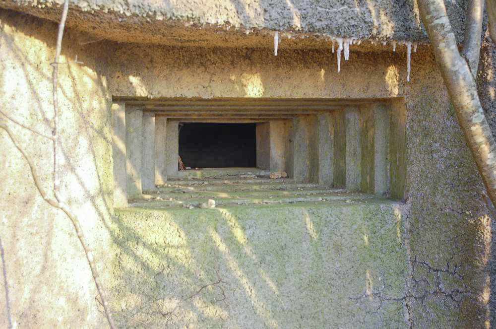 Ligne Maginot - MB11 - LA PIECE DU POIRIER - (Blockhaus pour canon) - Créneau de tir vu de l'extérieur - Christian RICHON/devoitine520
