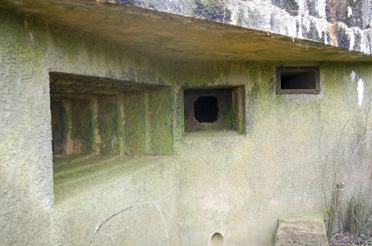 Ligne Maginot - MB161 - (Blockhaus pour canon) - Les créneaux de tir - Christian RICHON/Devoitine520