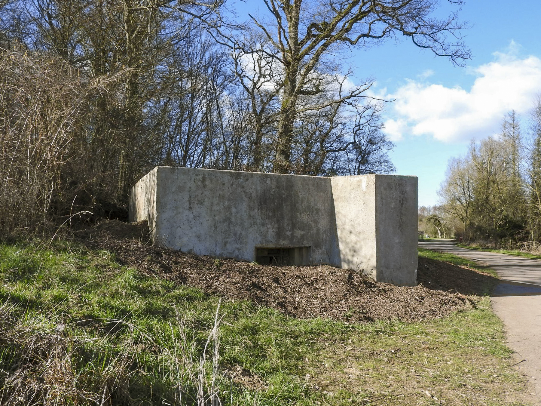 Ligne Maginot - CB164 - THEILBUSCH - (Blockhaus pour canon) - La façade de tir. - STENGER Mathieu