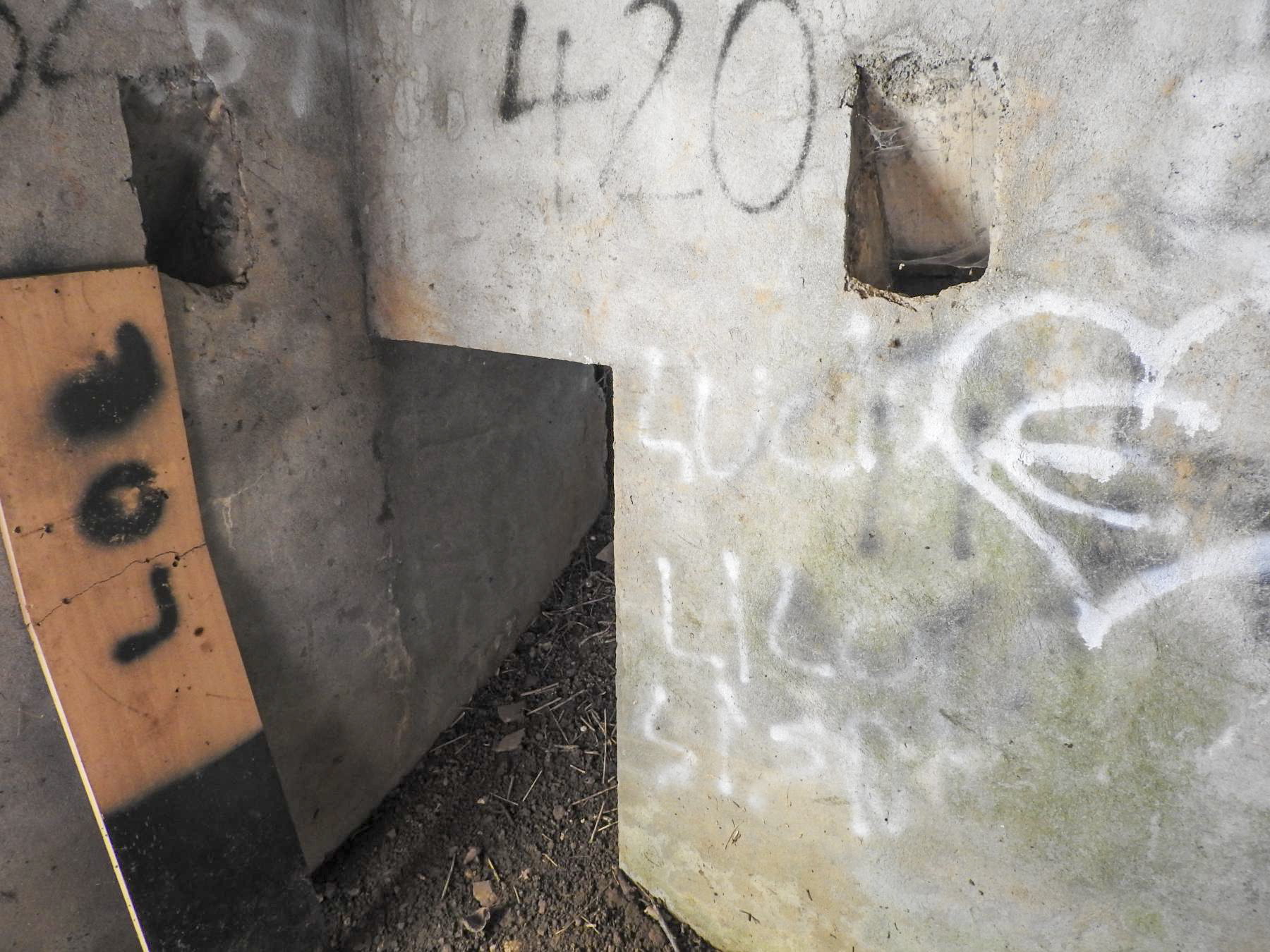 Ligne Maginot - CB160 - INGLANGE NORD - (Blockhaus pour canon) - L'entrée latérale. - STENGER Mathieu