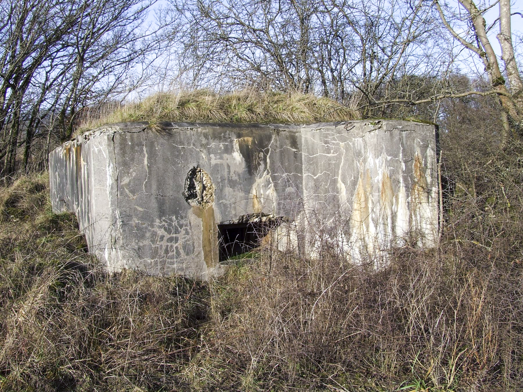 Ligne Maginot - AB7-B - BRANDSTUDEN  5 - (Blockhaus pour arme infanterie) - Le créneaux pour mitrailleuse. - STENGER Mathieu