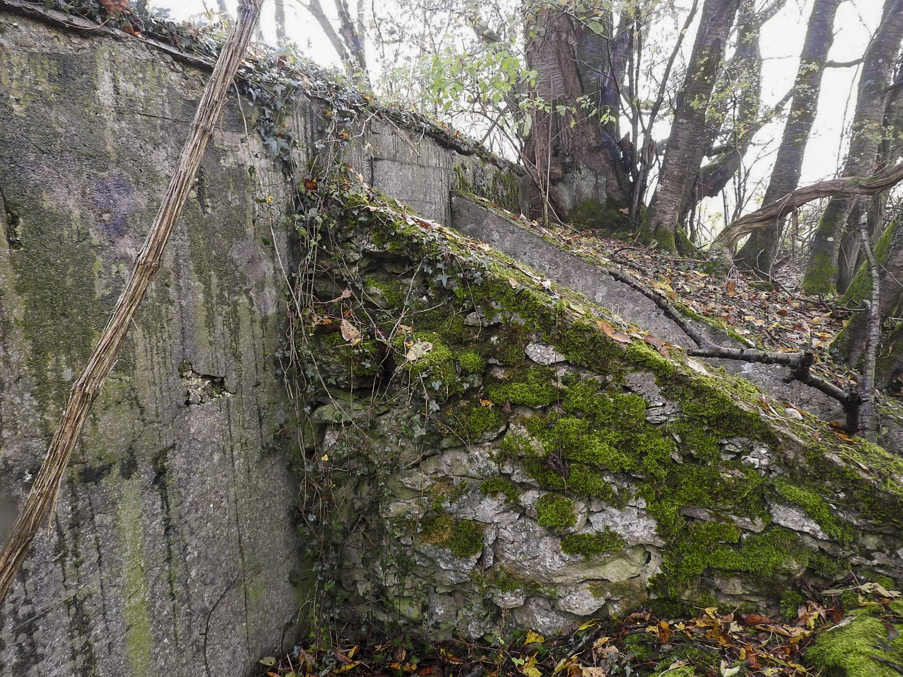 Ligne Maginot - ROUY 1 - (Blockhaus pour arme infanterie) - Les murs de protection de l'entrée. - STENGER Mathieu