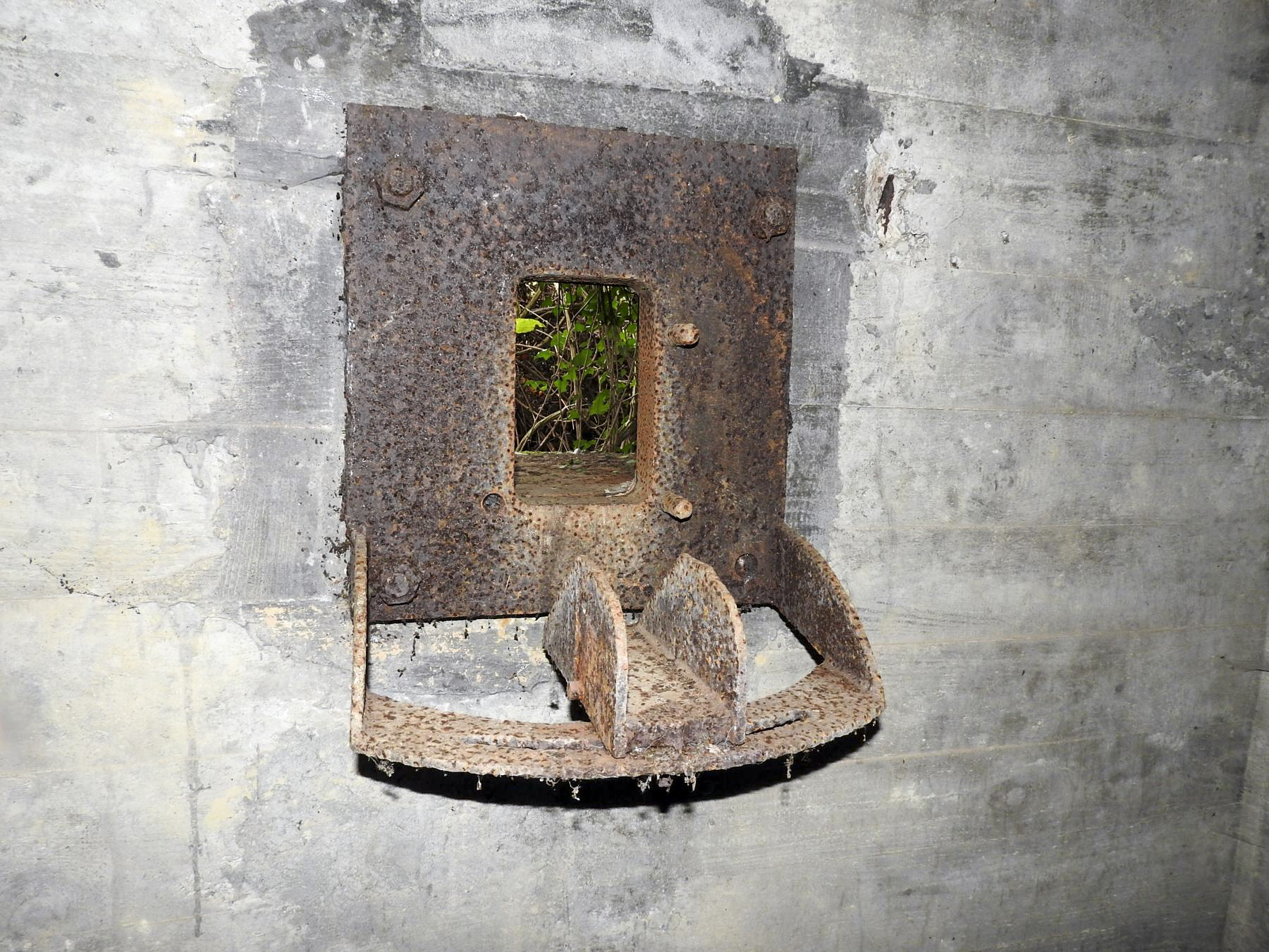 Ligne Maginot - ROUY 1 - (Blockhaus pour arme infanterie) - L'affût pour arme d'infanterie. - STENGER Mathieu