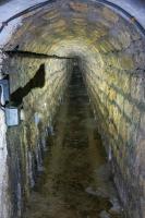 Ligne Maginot - BOUSSE - A24 - (Ouvrage d'infanterie) - Egout visitable
On devine l'arrivée des câbles tout au fond
