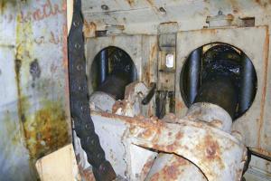 Ligne Maginot - ROCHONVILLERS - A8 - (Ouvrage d'artillerie) - Bloc 3
Tourelle pour deux tubes de 75 mle 32