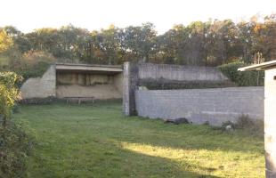 Ligne Maginot - TETING CAMP - (Stand de tir) - Le mur récepteur de tir