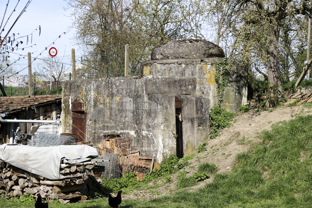 Ligne Maginot - B22 - ECLUSE 66 SUD - (Blockhaus pour arme infanterie) - Les deux entrées à l'arrière du bloc - Alain Perouffe