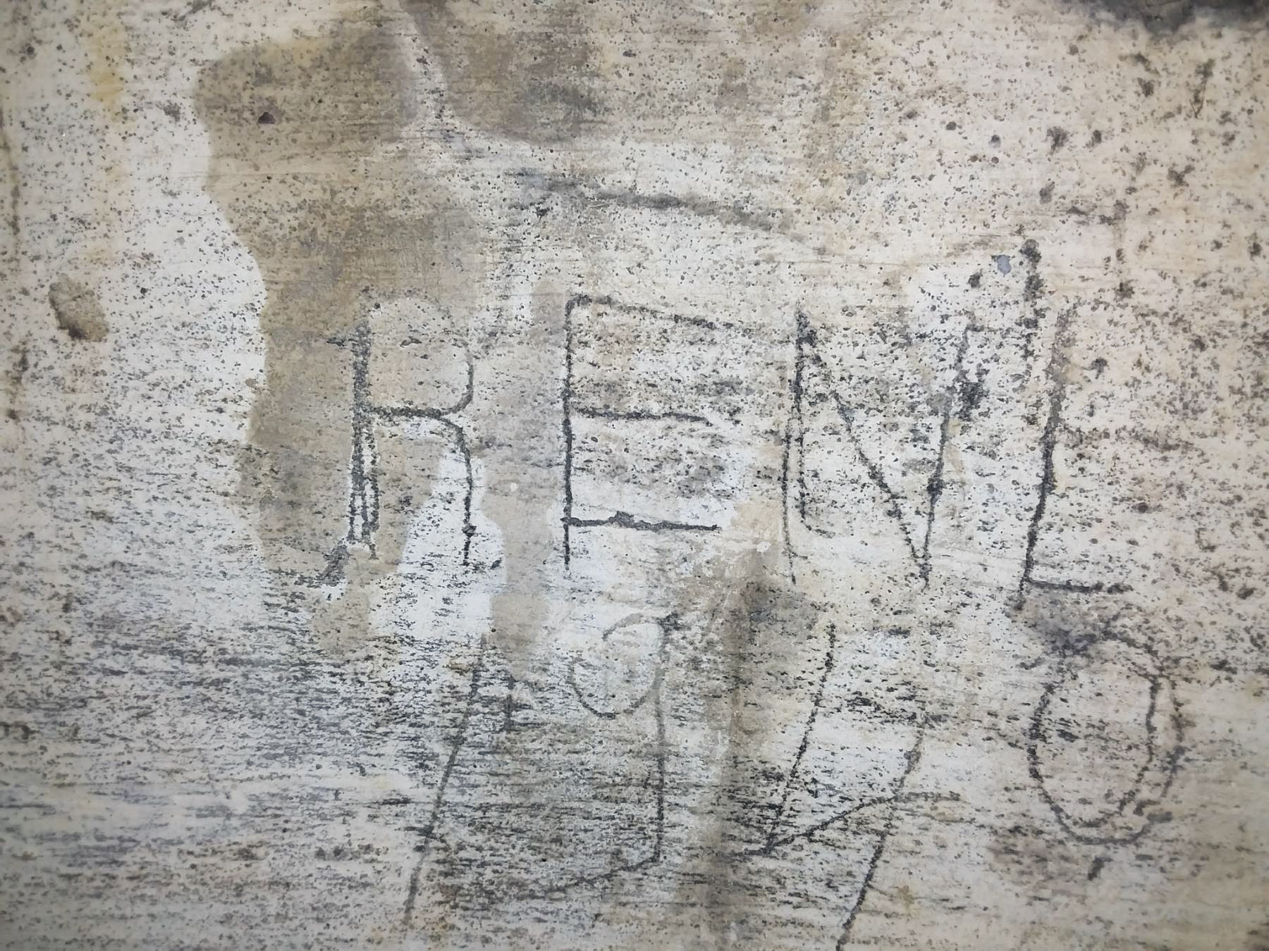 Ligne Maginot - B22 - ECLUSE 66 SUD - (Blockhaus pour arme infanterie) - Graffiti 'René 1940' - Joël Muntzinger