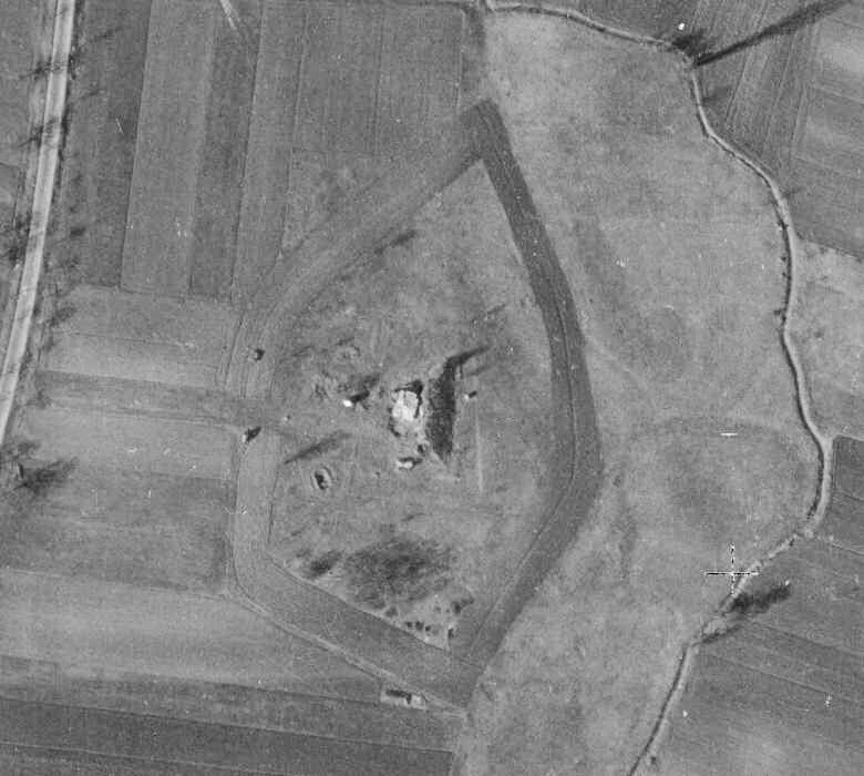 Ligne Maginot - 41/3 - BIESHEIM NORD - (Casemate d'infanterie - Double) - Le résultat des destructions est bien visible. - IGN - Géoportail 1953