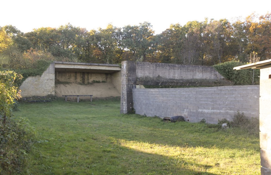 Ligne Maginot - TETING CAMP - (Stand de tir) - Le mur récepteur de tir - JOLAS, Jean-Michel