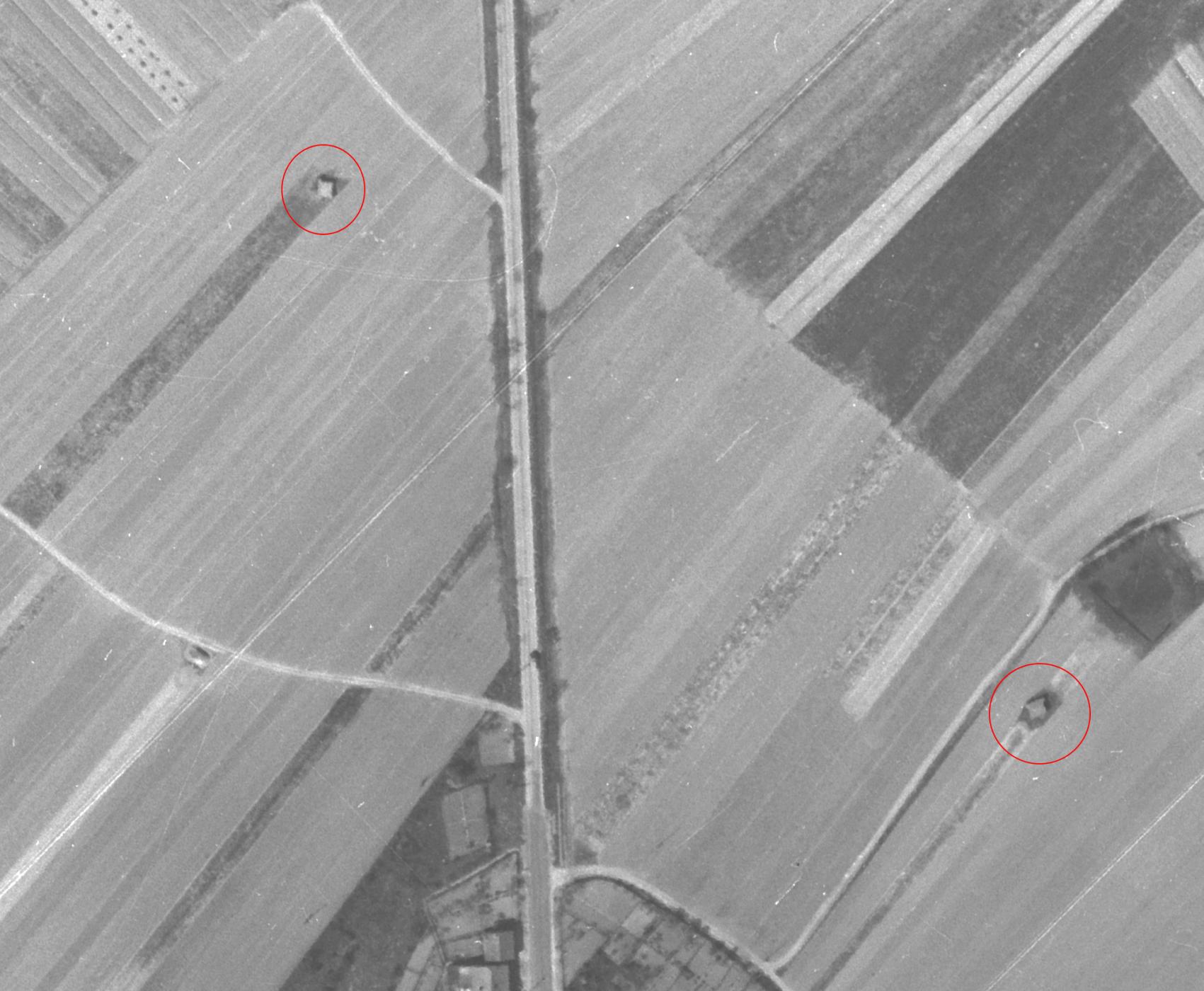 Ligne Maginot - Blockhaus de BELLERN et SEIEN - 1955 -  - IGN - Géoportail 1955