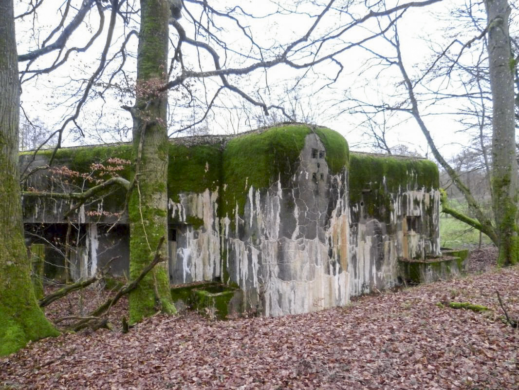 Ligne Maginot - STG 14 - MC15B - MC10 - (Casemate d'infanterie - double) - Les abords ne sont pas remblayés - AsH