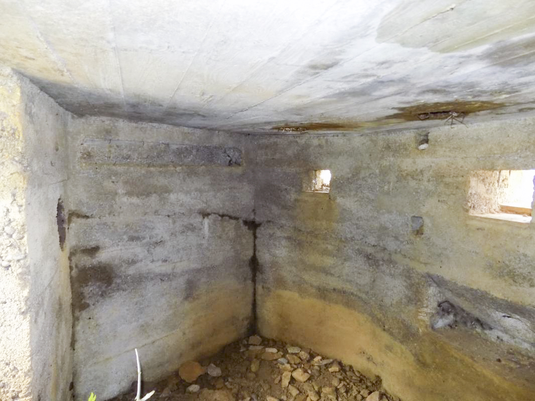 Ligne Maginot - 7C - AUTRECOURT NORD - (Blockhaus pour arme infanterie) - Créneaux gauche FM/Obs et centrale Hotchkiss - R Tucker