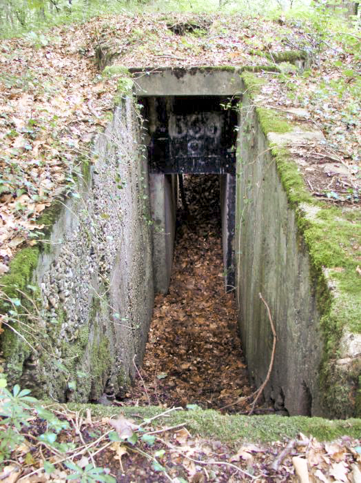 Ligne Maginot - CT26 - (Cuve pour arme d'infanterie) - La tranchée d'entrée - Schnoupf