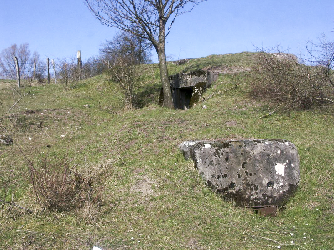 Ligne Maginot - REBBERG - (Chambre de coupure) - La chambre de coupure 6B du Rebberg avec au second plan, l'entrée sud de l'observatoire et en arrière plan sur la droite, l'entrée nord - LAMBERT Pascal