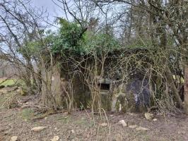 Ligne Maginot - REDELBORN - (Blockhaus pour arme infanterie) - Façade de tir du blockhaus avec son créneau pour mitrailleuse. 