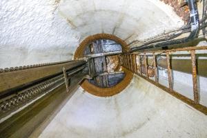 Ligne Maginot - SCHOENENBOURG - (Ouvrage d'artillerie) - Bloc 4
Intérieur de la cloche GFM