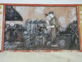 Ligne Maginot - LEMBACH - (Camp de sureté) - Peinture murale
Forgeron