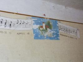 Ligne Maginot - LEMBACH - (Camp de sureté) - Peinture murale
Chanson 'Je me suis engagé pour l'amour d'une blonde'