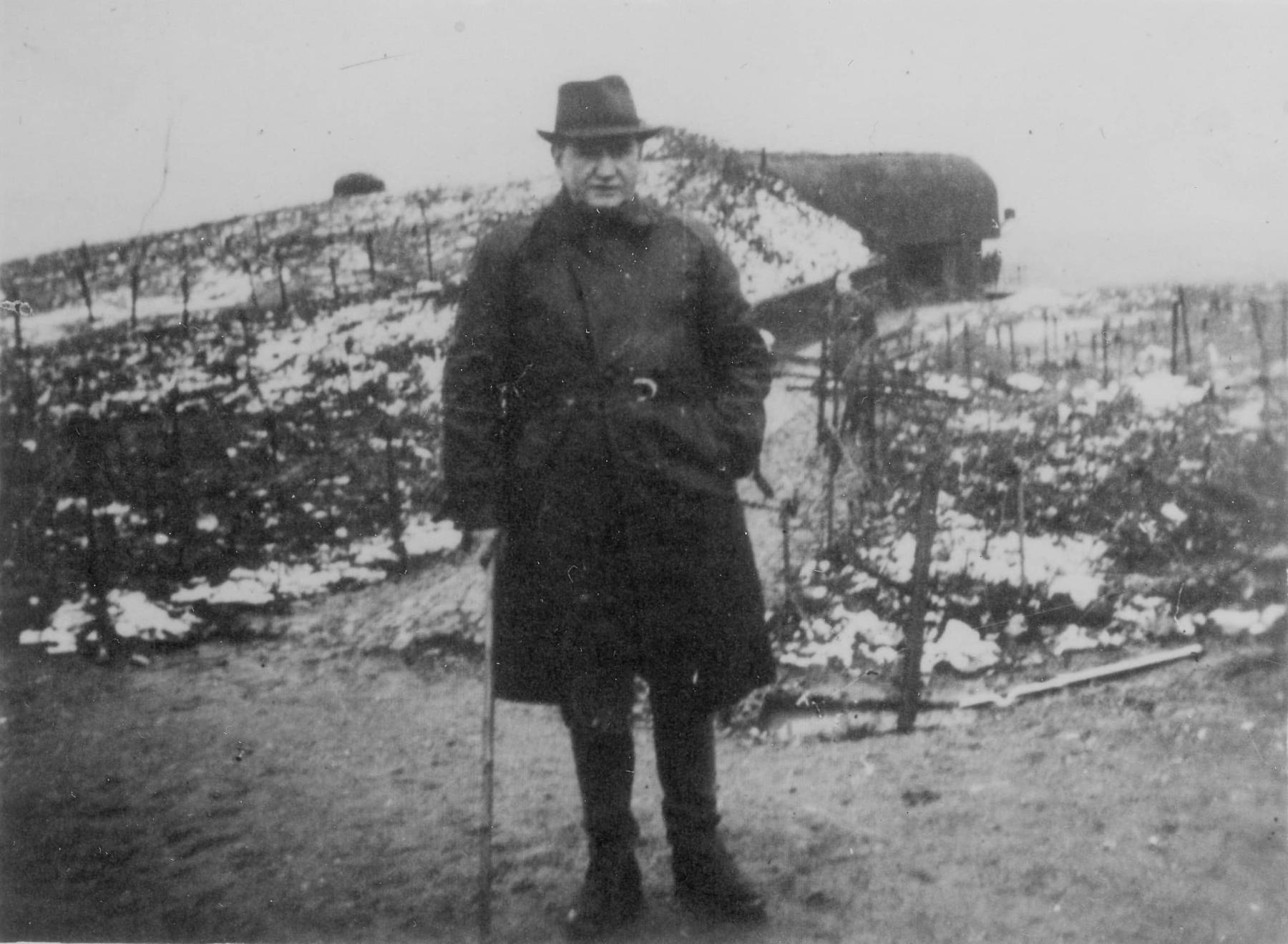 Ligne Maginot - ROHRBACH - FORT CASSO - (Ouvrage d'infanterie) - Visite de Raymond Daladier - Janvier 1940
Le président Daladier devant le bloc 1 - René Lemaire