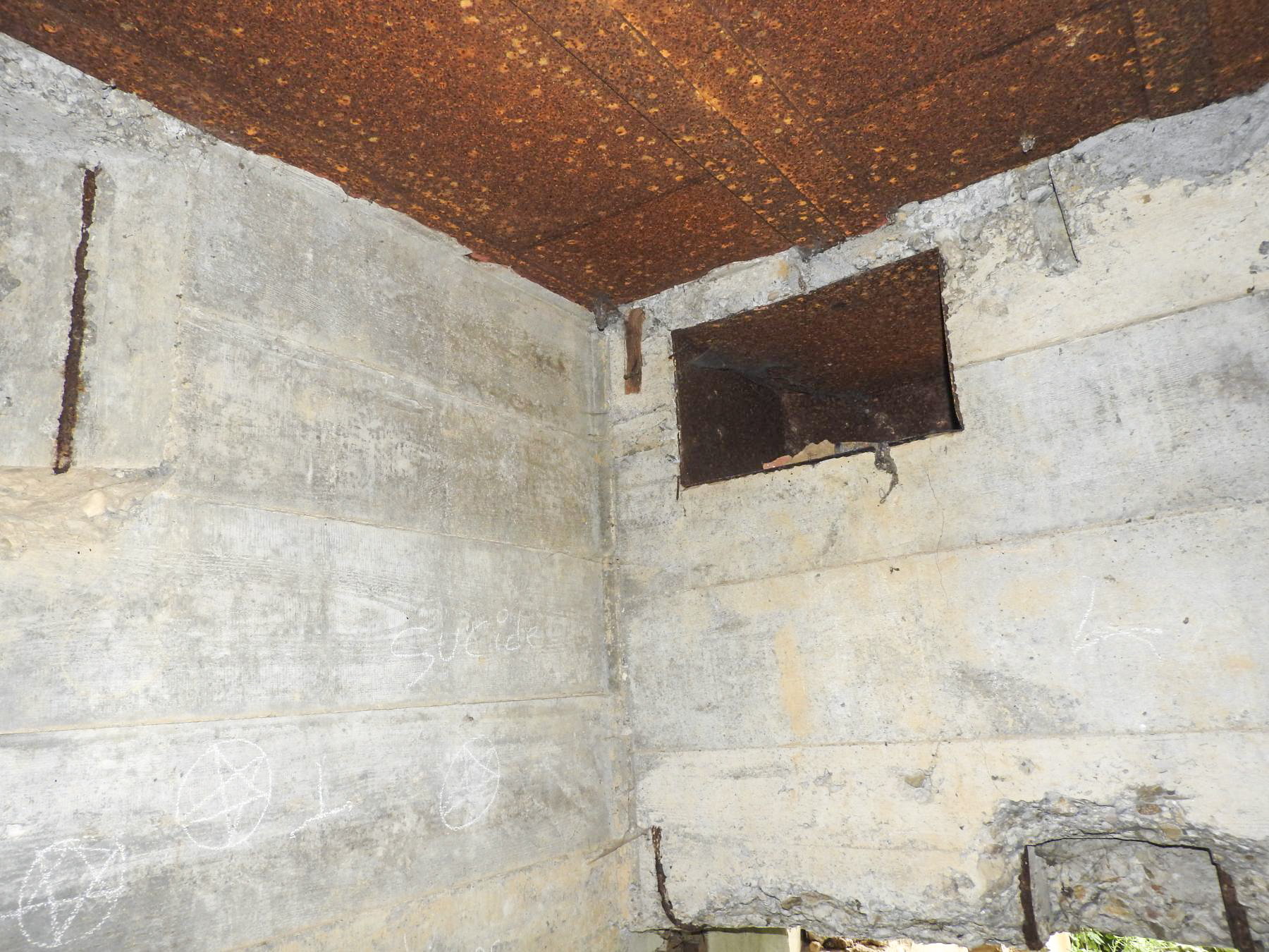 Ligne Maginot - PLAN - (Casemate d'infanterie - Simple) - Un orifice de ventilation. - Stenger Mathieu
