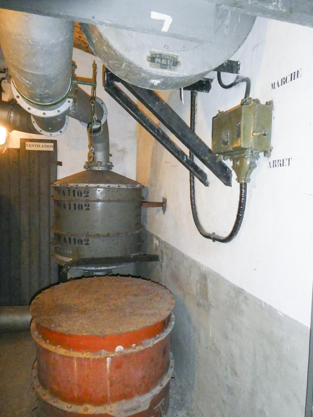 Ligne Maginot - HEIDENBUCKEL - (Abri) - Commande du ventilateur air pur - ELLENA Daniel - CUNY Philippe