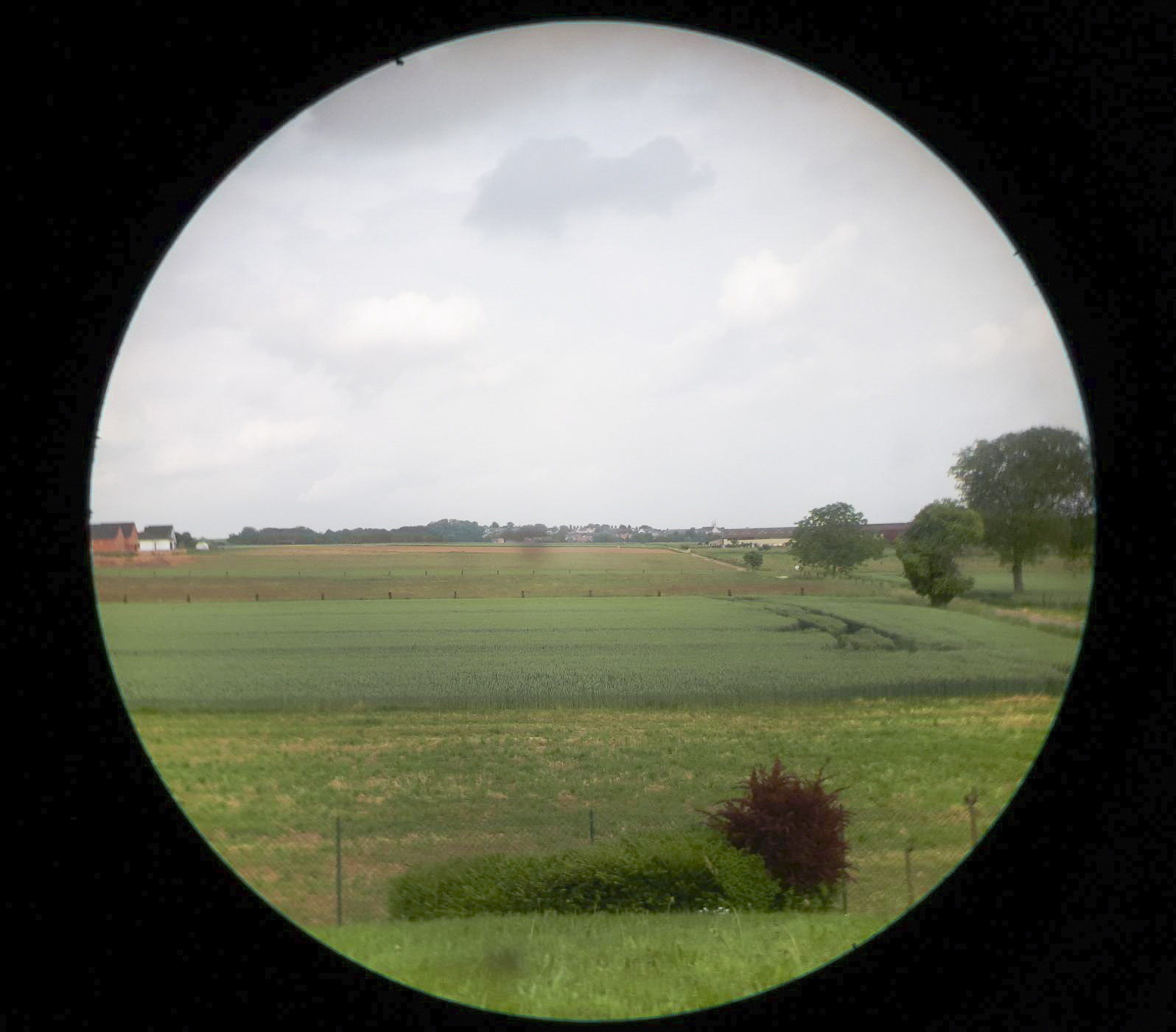 Ligne Maginot - OBERROEDERN SUD - RIEFFEL - (Casemate d'infanterie - Double) - Vue depuis le périscope - Gregory Fuchs