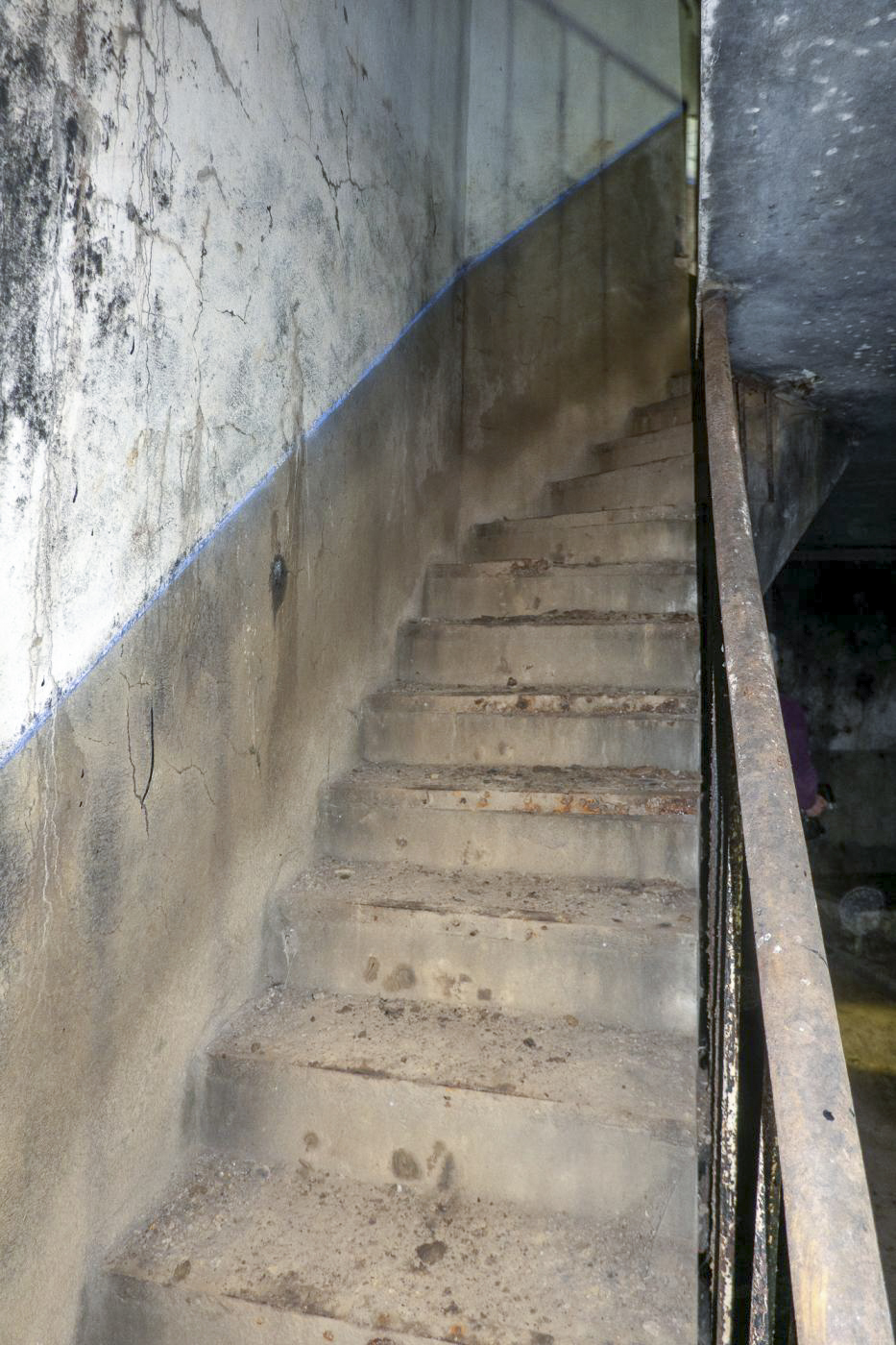 Ligne Maginot - ASCHBACH OUEST - (Casemate d'infanterie - Simple) - Escalier vers l'étage inférieur - Michel Teiten