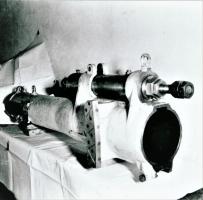 Ligne Maginot - Canon-obusier de 75 mm modèle 1932 sous casemate (75 32) - Ouvrage de Fermont bloc 4
Support du tube avec le frein de bouche
