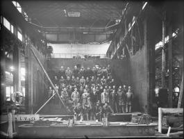 Ligne Maginot - SCHNEIDER-WESTINGHOUSE (SW) - Matériel électrique SW - Schneider-Westinghouse 
Groupe d'employés de l'usine de la Chaléassière après 1941