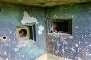 Ligne Maginot - ASCHBACH EST - O2 - (Casemate d'infanterie - Double) - Chambre de tir nord-ouest
Créneau FM et JM 
