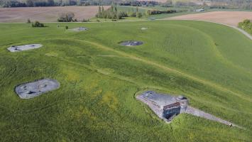 Ligne Maginot - SCHOENENBOURG - (Ouvrage d'artillerie) - Vue d'ensemble à partir du bloc 6