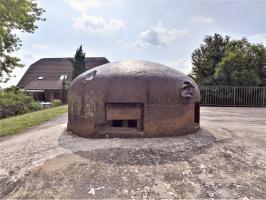 Ligne Maginot - 16/3 - KILSTETT - (Casemate d'infanterie - Double) - Impacts sur la cloche GFM