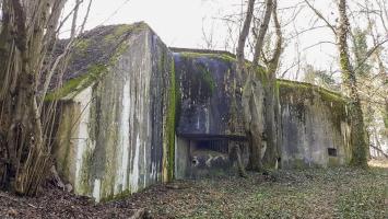 Ligne Maginot - 84 - CHEMIN CREUX - (Casemate d'infanterie - Double) - La façade nord-est avec son unique créneau pour mitrailleuse