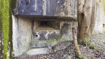 Ligne Maginot - 84 - CHEMIN CREUX - (Casemate d'infanterie - Double) - Créneau mitrailleuse nord-est