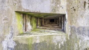 Ligne Maginot - 84 - CHEMIN CREUX - (Casemate d'infanterie - Double) - Créneau FM nord-est
