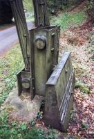 Ligne Maginot - 136 - (Barrage de Route) - La barrière remise en place au Simserhof
Détail mécanisme pivot et contrepoids