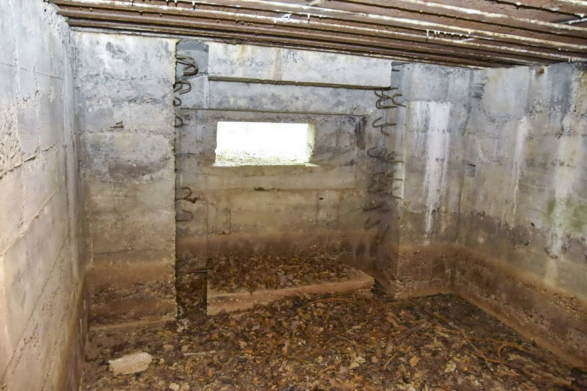 Ligne Maginot - CB286 - BOIS DE CATTENOM 04 - (Blockhaus pour canon) - Chambre de tir inachevée. - D.Froehly
