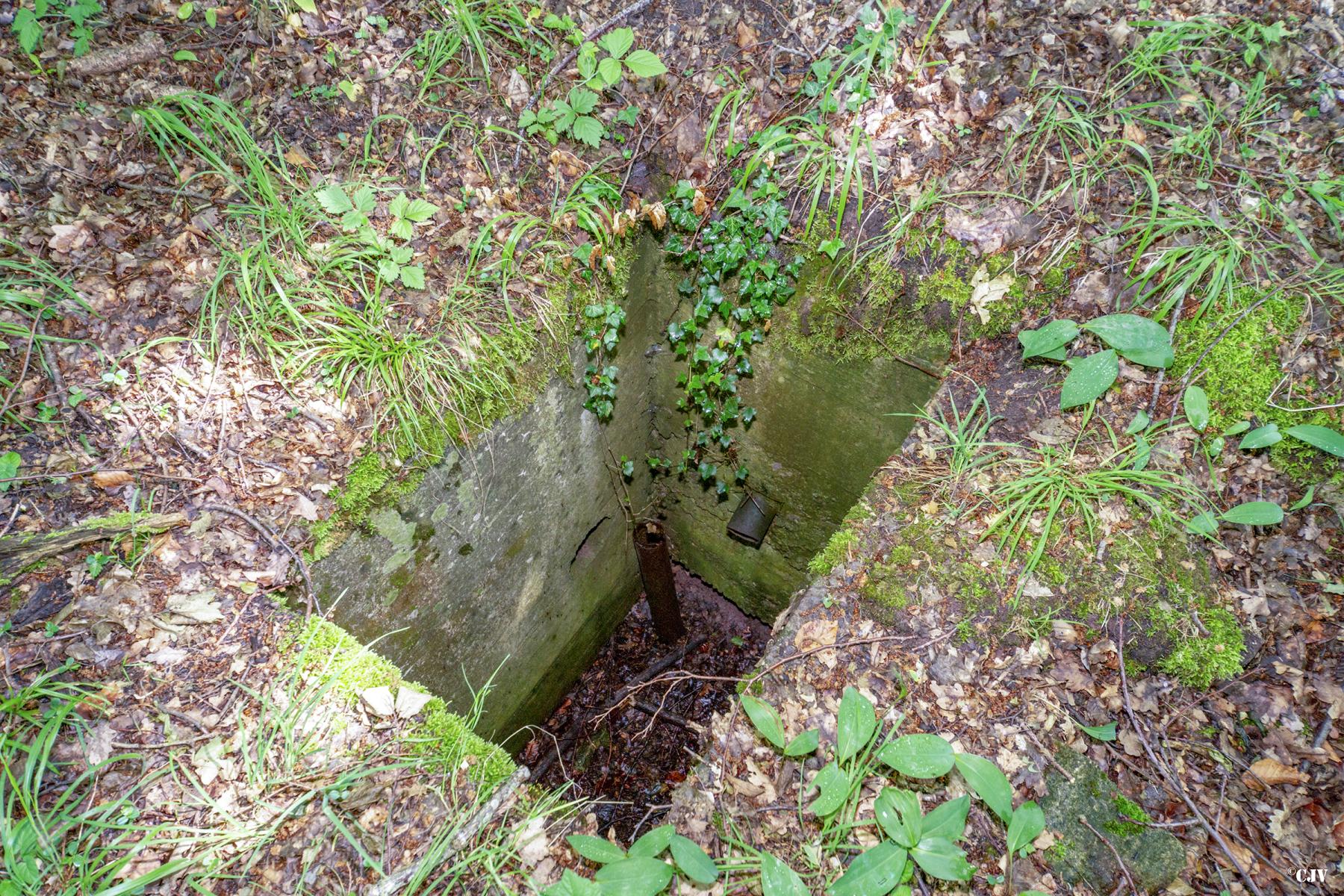 Ligne Maginot - TAUBRUNNENWALD 4 - FT - (Blockhaus pour arme infanterie) - Le puits pour les douilles                  - Lia VERMEULEN