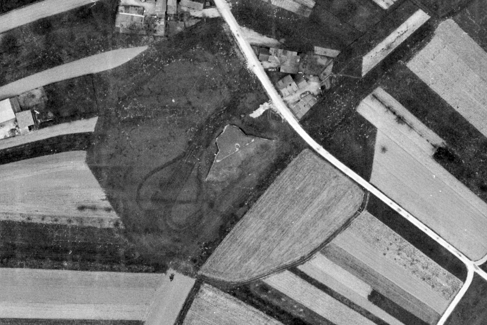 Ligne Maginot - 16/3 - KILSTETT - (Casemate d'infanterie - Double) -  - IGN - Géoportail 1964