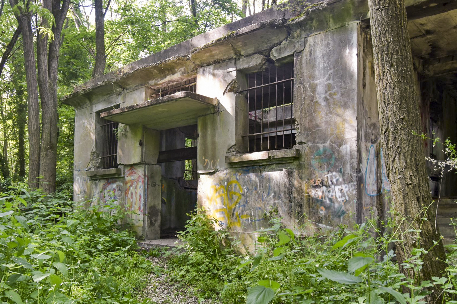 Ligne Maginot - SUNDHOUSE - (Stand de tir) - Façade avant de la partie tir mitrailleuse/FM - Daniel Froehly