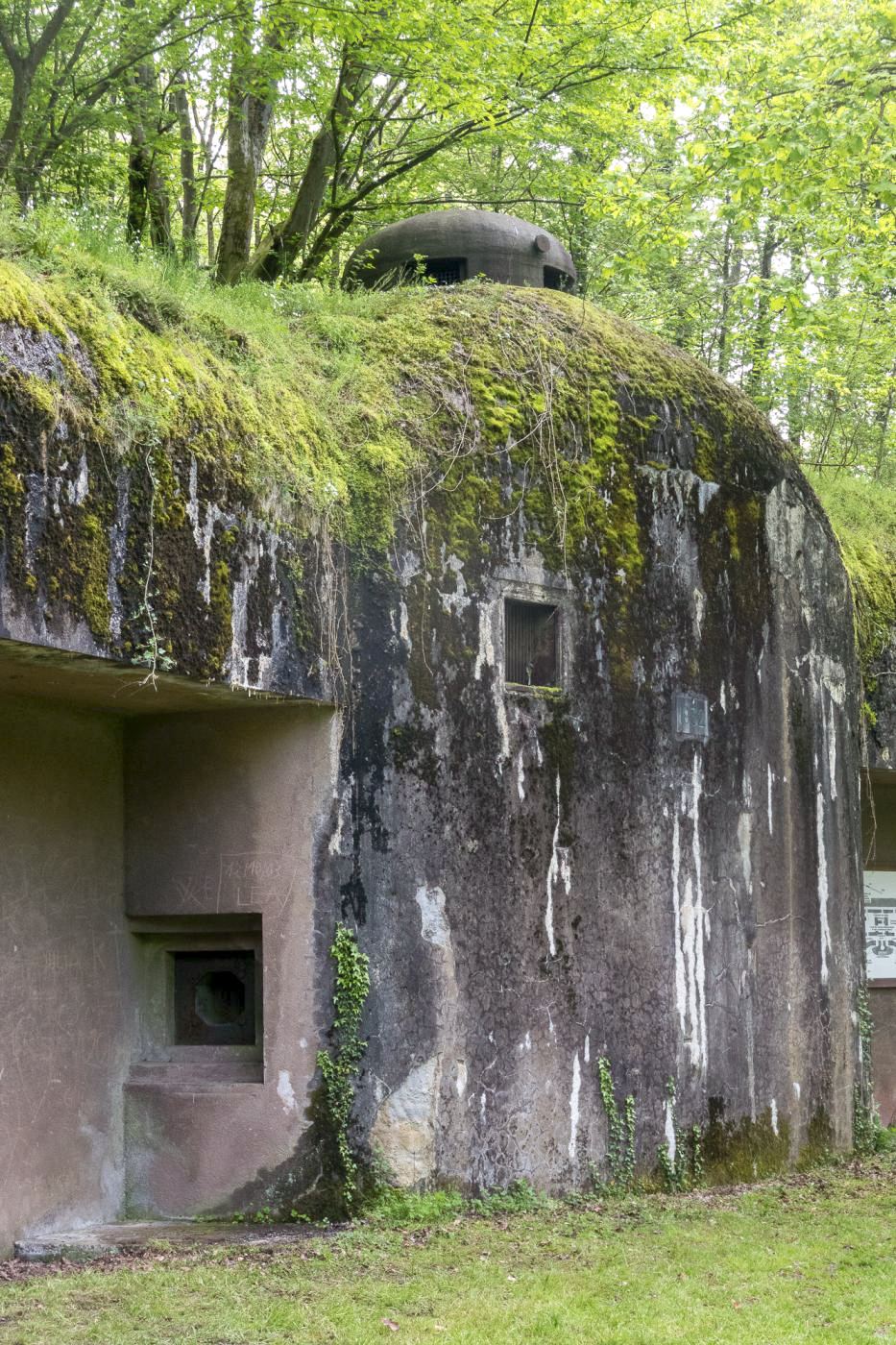 Ligne Maginot - HEIDENBUCKEL - (Abri) - La caponnière centrale surmontée de l'unique cloche GFM - Michel Teiten