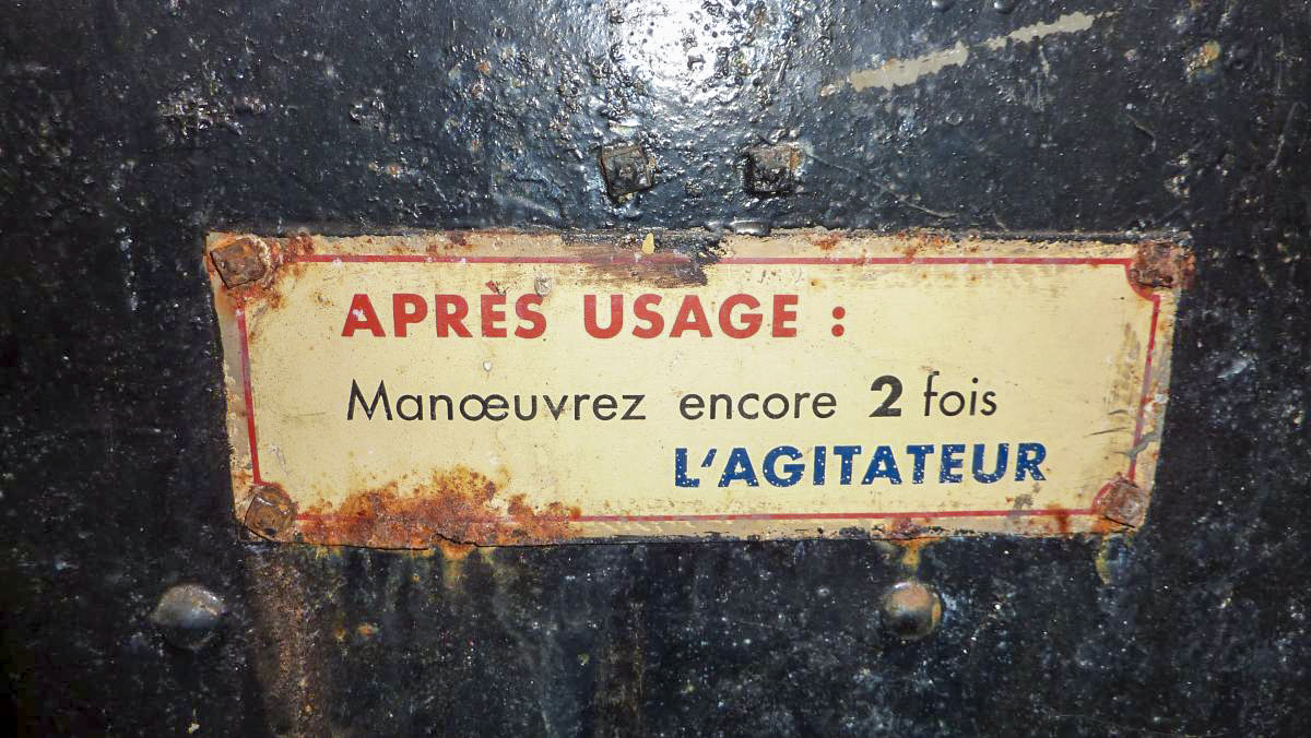 Ligne Maginot - RIMPLAS (RS) - (Ouvrage d'artillerie) - Latrines 
Consignes d'utilisation  - ELLENA-CUNY