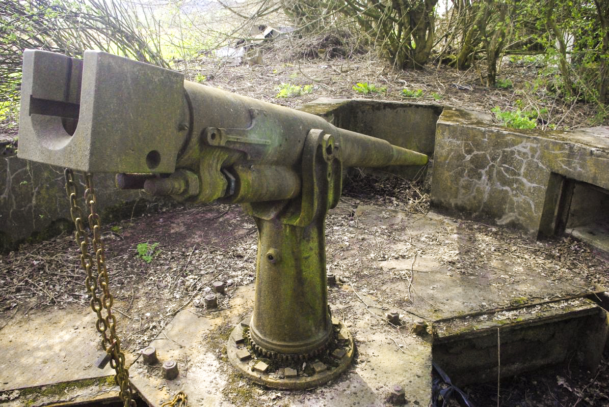 Ligne Maginot - BC3 - BRECKLANGE - (Cuve pour canon) - Canon de 65 modèle 1902 utilisé en arme antichar - Erdnared