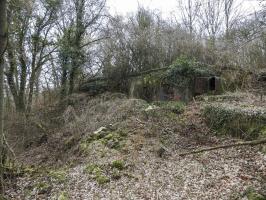 Ligne Maginot - BILLIG - A18 - (Ouvrage d'artillerie) - Bloc 1
La façade du bloc remblayée