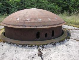 Ligne Maginot - Ouvrage d'artillerie du BILLIG - Bloc 4
La tourelle de 75 R 32.